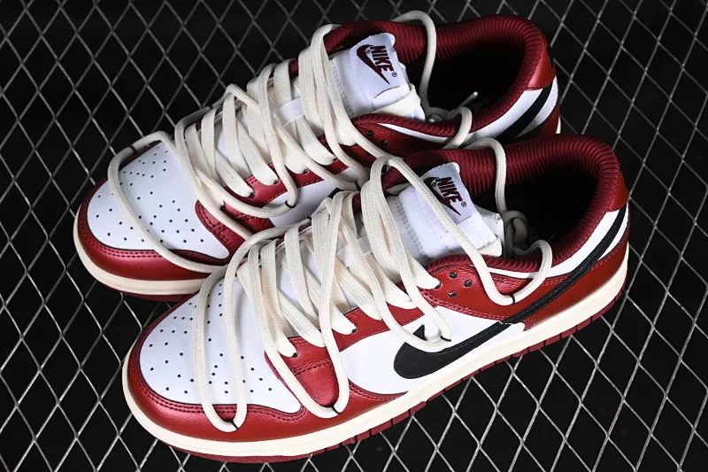 All Categories Nk SB Dunk Series Nk SB Dunk Low Low-top sneakers Nk Dunk Low PRM Red Wine Estate Old Retro Chicago Deconstruction SB Strap Low-top Casual Shoes FJ4555-100